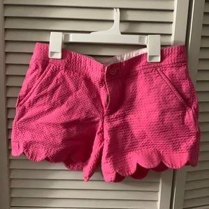 Lily Pulitzer hot pink scallop shorts